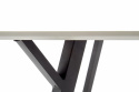 Spisebord \'Barlog\' 140x80cm - Grå/Sort