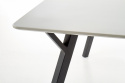 Spisebord \'Barlog\' 140x80cm - Grå/Sort