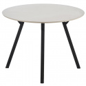 Spisebord \'Barlog\' Rund 100cm - Grå/Sort