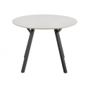 Spisebord \'Barlog\' Rund 100cm - Grå/Sort