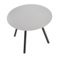 Spisebord \'Barlog\' Rund 100cm - Grå/Sort