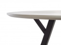 Spisebord \'Barlog\' Rund 100cm - Grå/Sort
