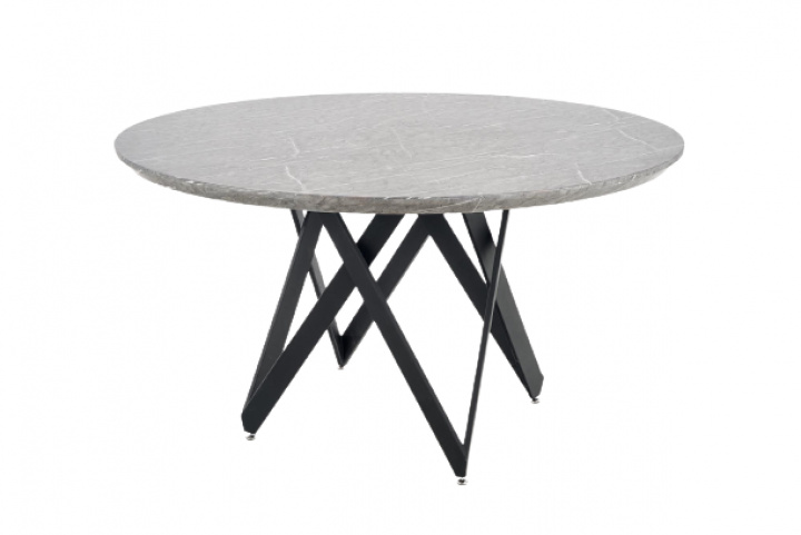 Spisebord \'Cruz\' Rund 140cm - Grå/Sort i gruppen Møbler / Bord / Runde spiseborde hos Reforma (2010001177234)