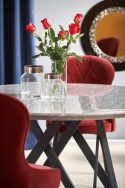 Spisebord \'Cruz\' Rund 140cm - Grå/Sort