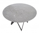Spisebord \'Cruz\' Rund 140cm - Grå/Sort