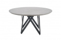 Spisebord \'Cruz\' Rund 140cm - Grå/Sort