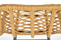 Barstol \'Cane\' - Natur/Sort