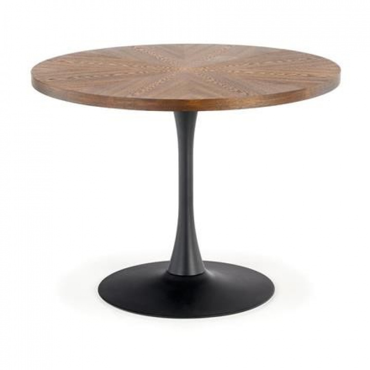 Spisebord \'Carmelo\' Rundt 110cm - Træ/Sort i gruppen Møbler / Bord / Runde spiseborde hos Reforma (2010001177838)