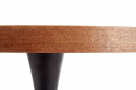 Spisebord \'Carmelo\' Rundt 110cm - Træ/Sort 