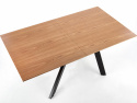 Spisebord \'Capital\' 160-200x90cm - Sort/Eg