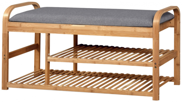 Skohylde \'Sandee\' 100cm - Eg/Grå i gruppen Møbler / Hylder & opbevaring / Hat- og sko hylder hos Reforma (2010001179337)