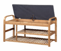 Skohylde \'Sandee\' 100cm - Eg/Grå