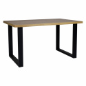 Spisebord \'Radus\' 140x85cm - Eg/Sort 