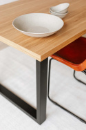 Spisebord \'Radus\' 140x85cm - Eg/Sort 