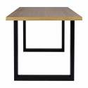 Spisebord \'Radus\' 140x85cm - Eg/Sort 