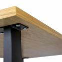 Spisebord \'Radus\' 140x85cm - Eg/Sort 