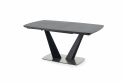 Spisebord \'Fangor\' 160-220cm - Grå/sort