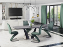 Spisebord \'Fangor\' 160-220cm - Grå/sort