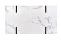 Sofabord \'Blanca\' - Hvid marmor