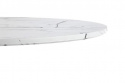 Spisebord \'Lorca\' Rundt 80cm - Marmor/Hvid