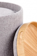 2-pak Sædepuf/Sidebord \'Aviko\' - Grå