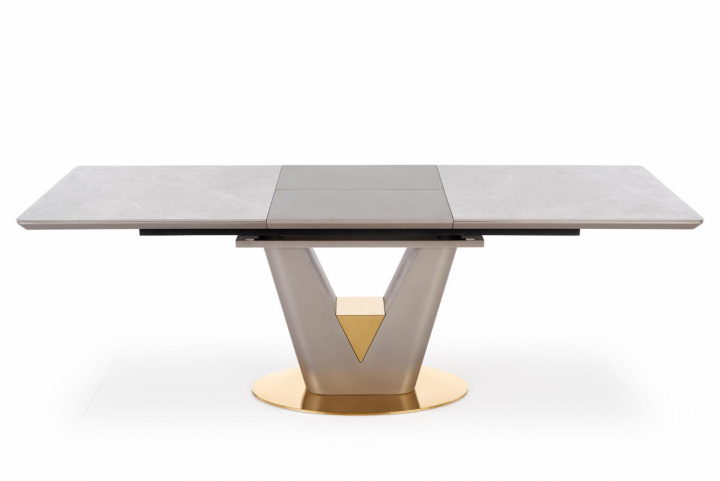 Spisebord \'Valentino\' 160-220cm - Grå/messing i gruppen Møbler / Bord / Spisebord hos Reforma (2010001188223)