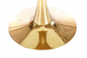 Spisebord \'Navarra\' Rundt 90cm - Marmor/Guld