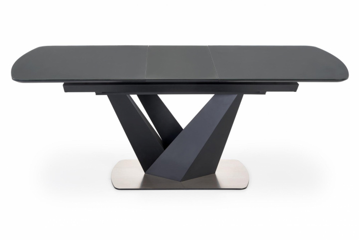Spisebord \'Patrizio\' 160-200cm - Grå/sort i gruppen Møbler / Bord / Spisebord hos Reforma (2010001188315)