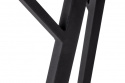 Spisebord \'Viksten\' 140-180x80cm - Sort/Grå