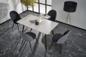 Spisebord \'Viksten\' 140-180x80cm - Sort/Grå