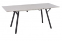 Spisebord \'Viksten\' 140-180x80cm - Sort/Grå