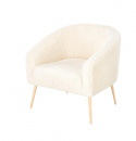 Lænestol \'Lugnet\' - Creme/Natur