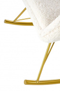 Gyngestol \'Lummelunda\' - Creme/Guld