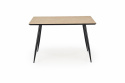 Spisebord \'Barto\' 120cm - Natur/sort