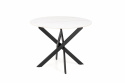 Spisebord \'Edgar\' Rundt 100cm - Hvid/sort