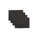 4-pak Bordskåner \'Bamb\' - Sort/Brun
