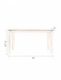 Bord \'Scuola\' 170x70cm - Sort 