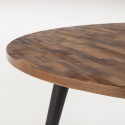 Spisebord \'Mo\' Rundt 110cm - Teak/Stål 
