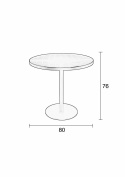 Bistro bord \'Albert\' - Sort
