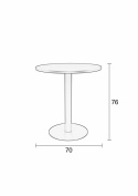 Bistro bord \'Maze\' Rundt 70cm - Grøn