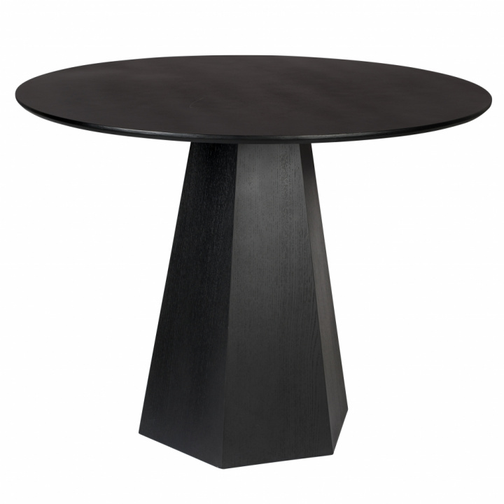 Spisebord \'Pilar\' Rundt 100cm - Sort i gruppen Møbler / Bord / Runde spiseborde hos Reforma (2100109)