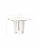 Bord \'Barlet\' Rund 120cm - Natur