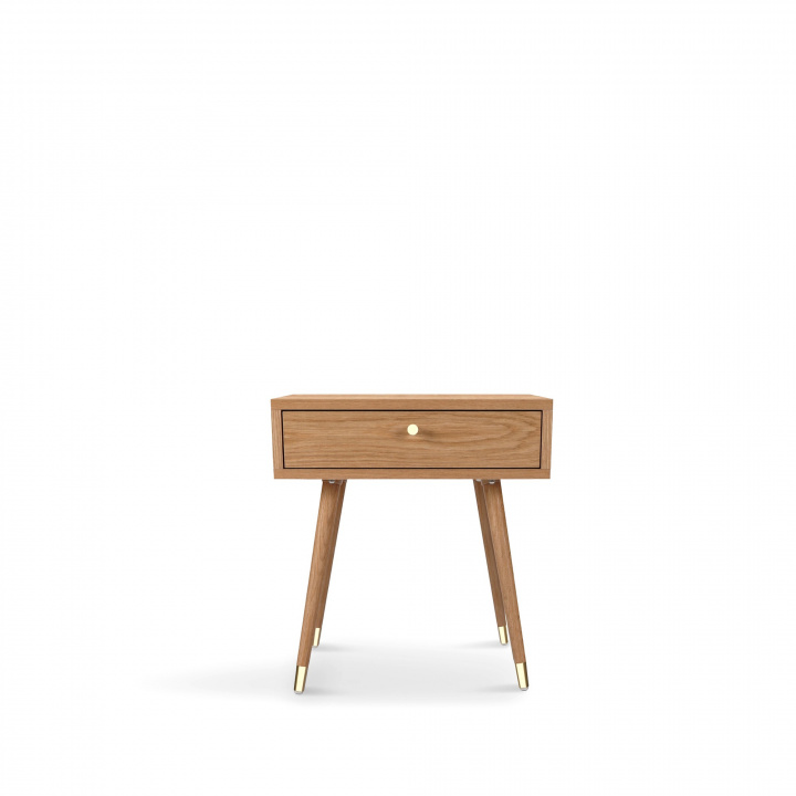 Natteskab \'Prime\' - Eg/Messing i gruppen Møbler / Bord / Sengeborde hos Reforma (2106-oak)