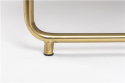 Sofabord \'Timpa\' Rund 70cm  - Grøn marmor/Guld