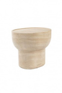 Sidebord \'Noble\' Oval - Beige