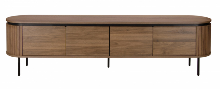 TV-bænk \'Kärra\' 200x40cm - Valnød/Sort i gruppen Møbler / Hylder & opbevaring / TV-Bænke hos Reforma (2373-walnut)