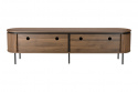 TV-bænk \'Kärra\' 200x40cm - Valnød/Sort