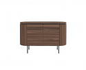 Sideboard \'Kärra\' - Valnød/Svart