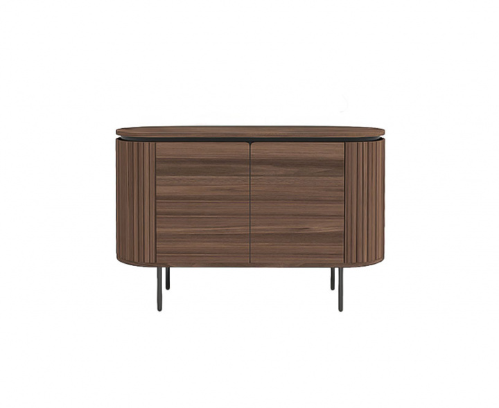 Sideboard \'Kärra\' - Valnød/Svart i gruppen Kampagne / Møbler / Hylder & Opbevaring hos Reforma (2374-walnut-svart)
