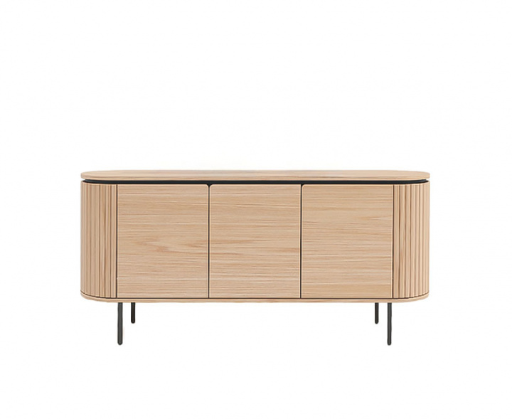Sideboard \'Fjällbacka\' - Natur/Svart i gruppen Møbler / Hylder & opbevaring / Sideboards hos Reforma (2375-natur-svart)